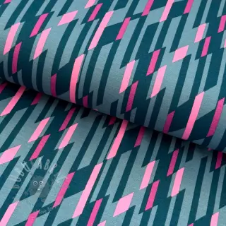 Juhla- ja naistenkankaat PUNTA DI ROMA Abstract dark mint