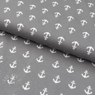 Puuvillakangas Anchors grey
