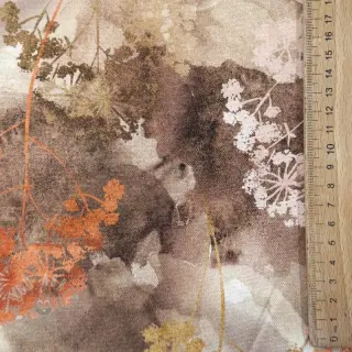 Sisustuskangas Flowers toffee digital print