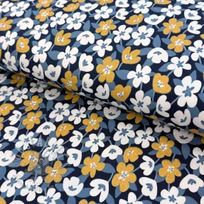 Neulos GLITTER Flowers navy