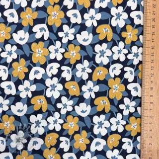Neulos GLITTER Flowers navy