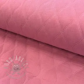 Kaksinkertainen harsokangas/musliini QUILT Wave mauve