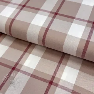 Viskoosi YARN DYED Check beige