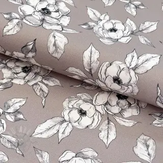 Sisustuskangas Flowers taupe digital print