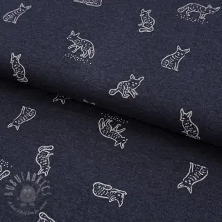 Neulos Hidden foxie indigo melange