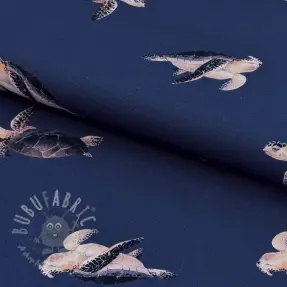 Neulos Turtle midnight blue digital print