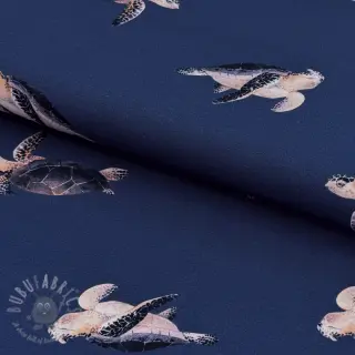 Neulos Turtle midnight blue digital print