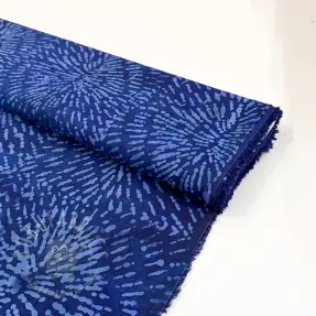 Viskoosi UNIQUE CRAFTED BATIK navy