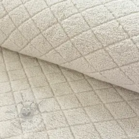 Päällystakkikangas TEDDY Diamond beige