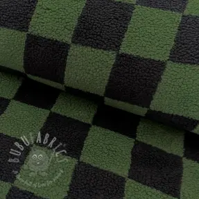 Päällystakkikangas TEDDY JACQUARD Checks anthracite