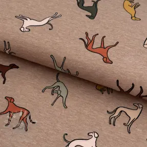 Neulos Dogs melange taupe