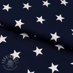 Puuvillakangas Stars navy