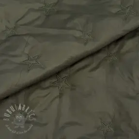 Tikattu kangas Stars army green