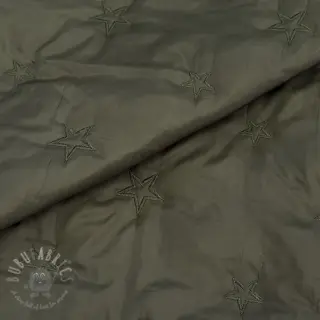Tikattu kangas Stars army green
