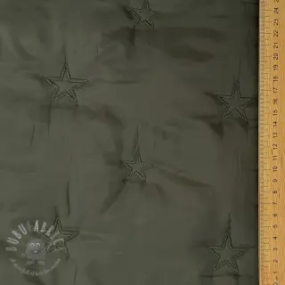 Tikattu kangas Stars army green