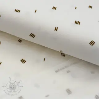 Harjattu collegekangas SOFT Stripes ecru