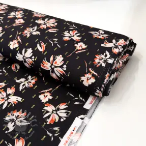 Viskoosi LUREX Flowers black