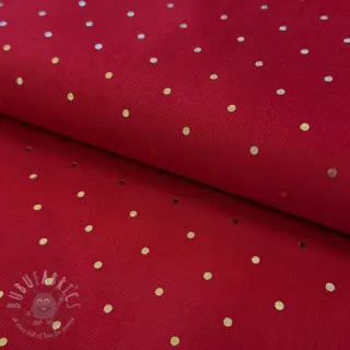 Vakosametti FOIL GOLD Dot red