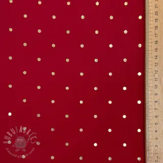 Vakosametti FOIL GOLD Dot red