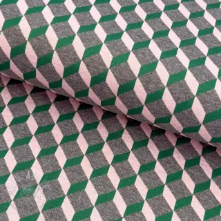 Kangas pukuun KNITTED JACQUARD Graphic green