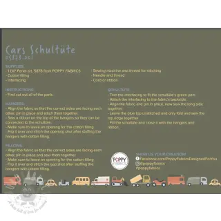 Puuvillakangas Cars PANEL digital print