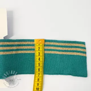 Resorineulos CUFF LUREX 7 cm teal/gold