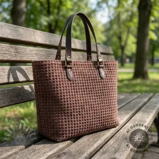 Sisustuskangas VELOURS DECO SQUARE brown