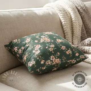 Sisustuskangas premium Soft painted blossom army digital print