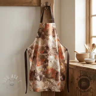 Sisustuskangas Flowers toffee digital print