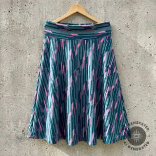 Juhla- ja naistenkankaat PUNTA DI ROMA Abstract dark mint