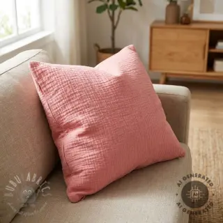 Kaksinkertainen harsokangas/musliini soft rose ORGANIC