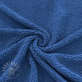 Päällystakkikangas TEDDY cobalt