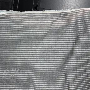 Kaksinkertainen harsokangas/musliini YARN DYED Stripes grey 2nd class