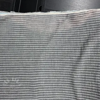 Kaksinkertainen harsokangas/musliini YARN DYED Stripes grey 2nd class