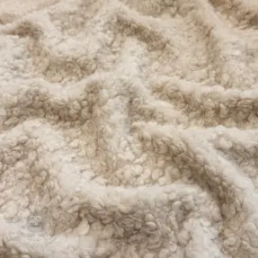 Päällystakkikangas TEDDY BOUCLÉ beige