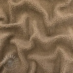 Päällystakkikangas TEDDY soft taupe
