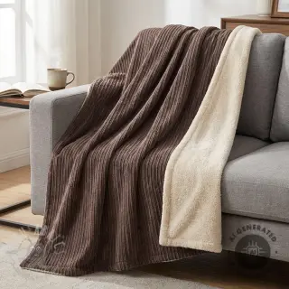 Vakosametti Cofur fleece dark brown