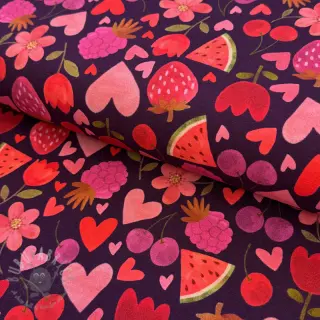 Neulos Juicy fruits purple digital print