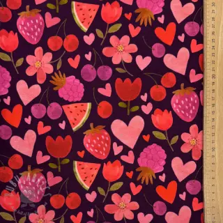 Neulos Juicy fruits purple digital print