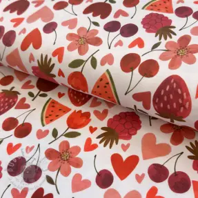 Neulos Juicy fruits white digital print