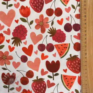 Neulos Juicy fruits white digital print