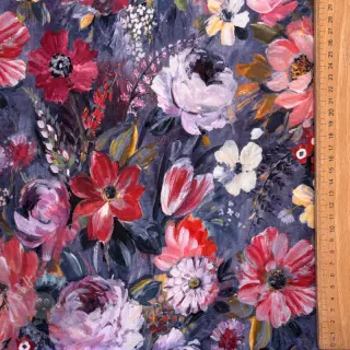 Collegekangas Flowers Andrea blue digital print