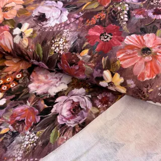 Collegekangas Flowers Andrea brown digital print