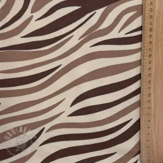 Harjattu collegekangas Animal skin brown SIMPLY NATURAL