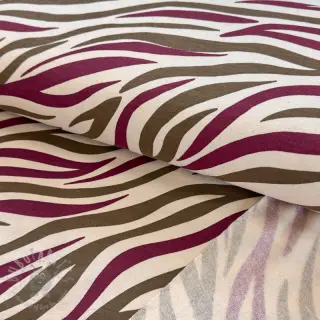 Harjattu collegekangas Animal skin burgundy SIMPLY NATURAL