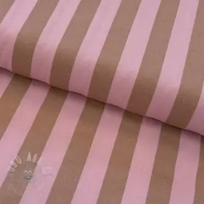 Puuvillakangas YARN DYED NOVA Stripe light pink