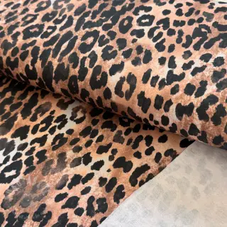 Harjattu collegekangas Animal skin brown digital print