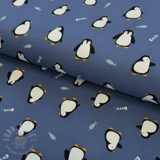 Neulos Penguins blue digital print