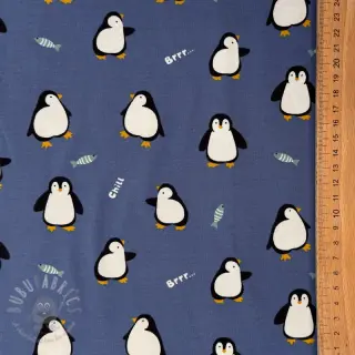 Neulos Penguins blue digital print