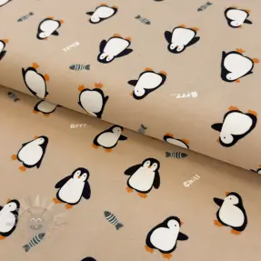 Neulos Penguins beige digital print